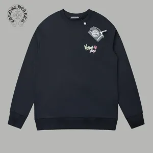 【CHROME HEARTS 公式旗艦店】クロムハーツ  丸首の衛衣 スウェット ご好評に付き再入荷240829