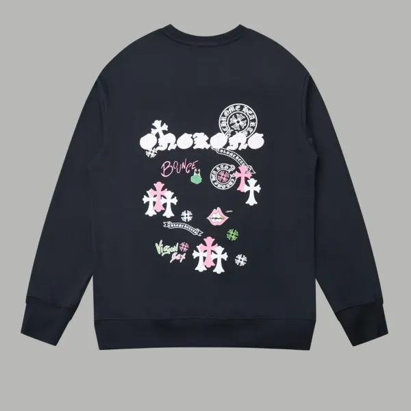 【CHROME HEARTS 公式旗艦店】クロムハーツ  丸首の衛衣 スウェット ご好評に付き再入荷240829