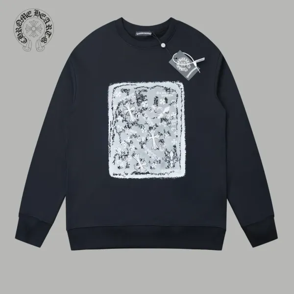 【CHROME HEARTS 公式旗艦店】クロムハーツ  丸首の衛衣 スウェット ご好評に付き再入荷240829