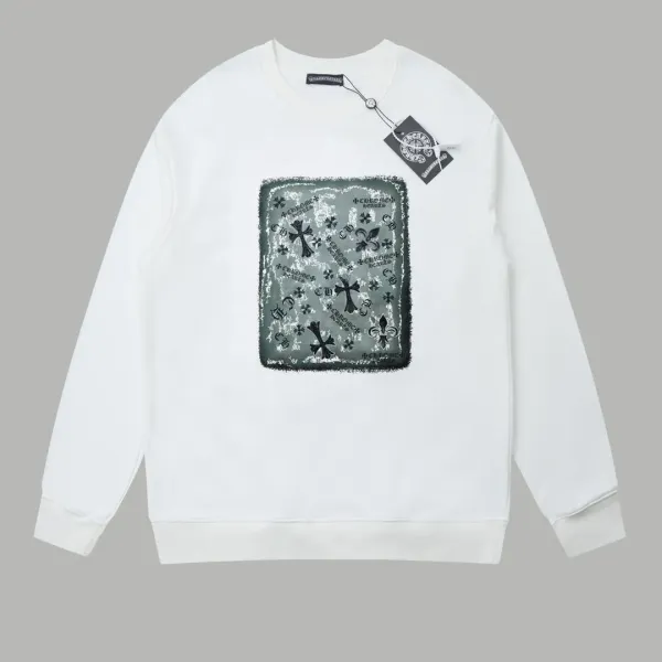 【CHROME HEARTS 公式旗艦店】クロムハーツ  丸首の衛衣 スウェット ご好評に付き再入荷240829