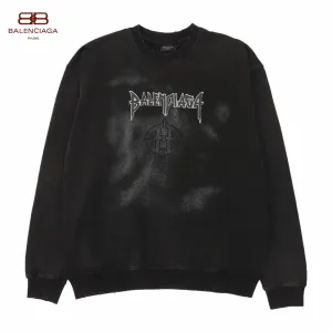【BALENCIAGA 公式旗艦店】バレンシアガ 丸首の衛衣 スウェット ご好評に付き再入荷！241127