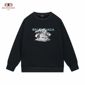 【BALENCIAGA 公式旗艦店】バレンシアガ 丸首の衛衣 スウェット ご好評に付き再入荷！241127