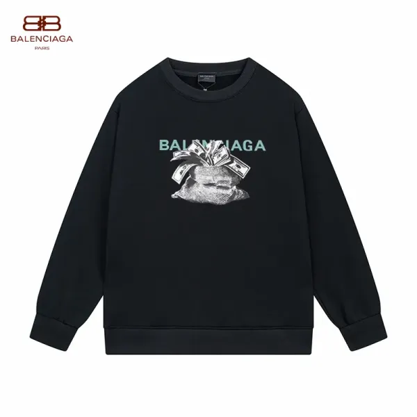 【BALENCIAGA 公式旗艦店】バレンシアガ 丸首の衛衣 スウェット ご好評に付き再入荷！241127