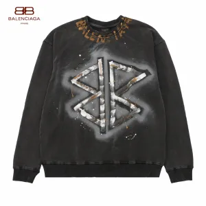 【BALENCIAGA 公式旗艦店】バレンシアガ 丸首の衛衣 スウェット ご好評に付き再入荷！241120