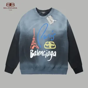 【BALENCIAGA 公式旗艦店】バレンシアガ 丸首の衛衣 スウェット ご好評に付き再入荷！241120