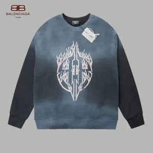 【BALENCIAGA 公式旗艦店】バレンシアガ 丸首の衛衣 スウェット ご好評に付き再入荷！241120