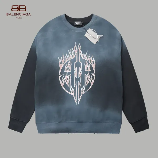 【BALENCIAGA 公式旗艦店】バレンシアガ 丸首の衛衣 スウェット ご好評に付き再入荷！241120