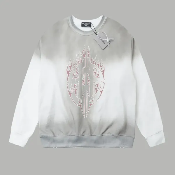 【BALENCIAGA 公式旗艦店】バレンシアガ 丸首の衛衣 スウェット ご好評に付き再入荷！241120