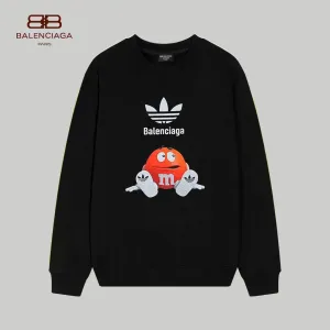 【BALENCIAGA 公式旗艦店】バレンシアガ 丸首の衛衣 スウェット ご好評に付き再入荷 240809