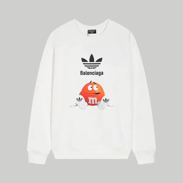 【BALENCIAGA 公式旗艦店】バレンシアガ 丸首の衛衣 スウェット ご好評に付き再入荷 240809