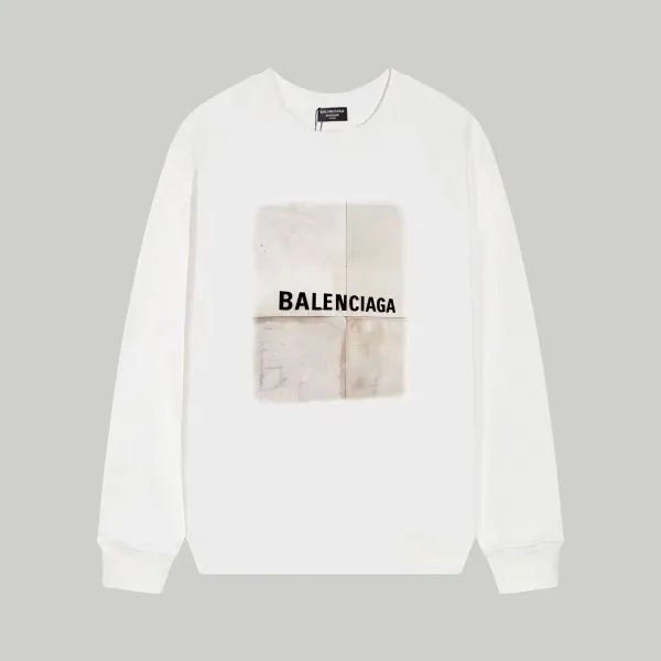 【BALENCIAGA 公式旗艦店】バレンシアガ 丸首の衛衣 スウェット ご好評に付き再入荷 240809