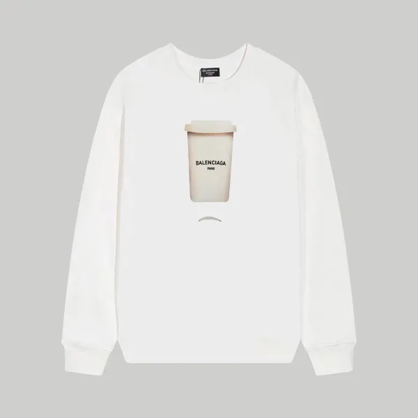 【BALENCIAGA 公式旗艦店】バレンシアガ 丸首の衛衣 スウェット ご好評に付き再入荷 240809