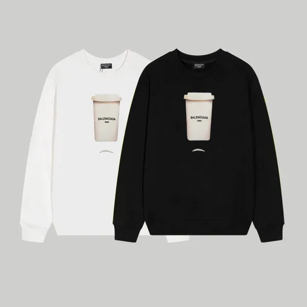 【BALENCIAGA 公式旗艦店】バレンシアガ 丸首の衛衣 スウェット ご好評に付き再入荷 240809