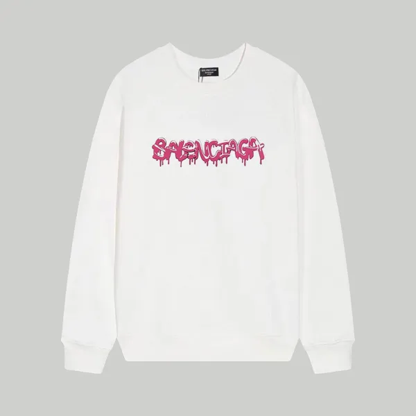 【BALENCIAGA 公式旗艦店】バレンシアガ 丸首の衛衣 スウェット ご好評に付き再入荷 240809