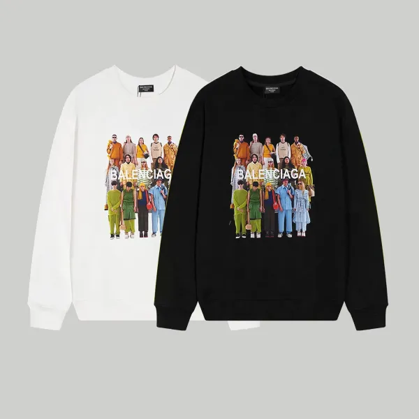 【BALENCIAGA 公式旗艦店】バレンシアガ 丸首の衛衣 スウェット ご好評に付き再入荷 240809