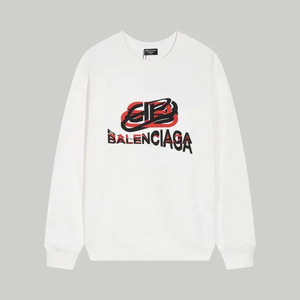 【BALENCIAGA 公式旗艦店】バレンシアガ 丸首の衛衣 スウェット ご好評に付き再入荷 240809