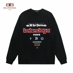 【BALENCIAGA 公式旗艦店】バレンシアガ 丸首の衛衣 スウェット ご好評に付き再入荷 240809