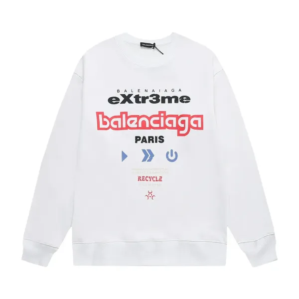 【BALENCIAGA 公式旗艦店】バレンシアガ 丸首の衛衣 スウェット ご好評に付き再入荷 240809