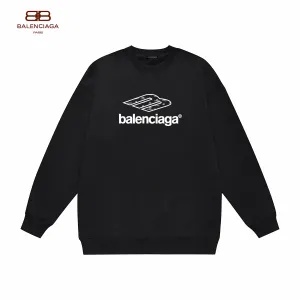 【BALENCIAGA 公式旗艦店】バレンシアガ 丸首の衛衣 スウェット ご好評に付き再入荷！