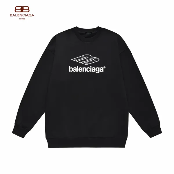【BALENCIAGA 公式旗艦店】バレンシアガ 丸首の衛衣 スウェット ご好評に付き再入荷！