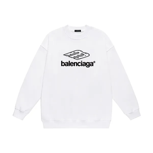 【BALENCIAGA 公式旗艦店】バレンシアガ 丸首の衛衣 スウェット ご好評に付き再入荷！