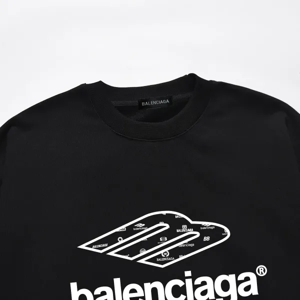 【BALENCIAGA 公式旗艦店】バレンシアガ 丸首の衛衣 スウェット ご好評に付き再入荷！