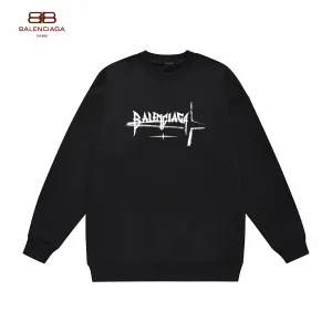【BALENCIAGA 公式旗艦店】バレンシアガ 丸首の衛衣 スウェット ご好評に付き再入荷！