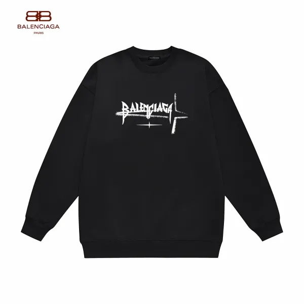 【BALENCIAGA 公式旗艦店】バレンシアガ 丸首の衛衣 スウェット ご好評に付き再入荷！