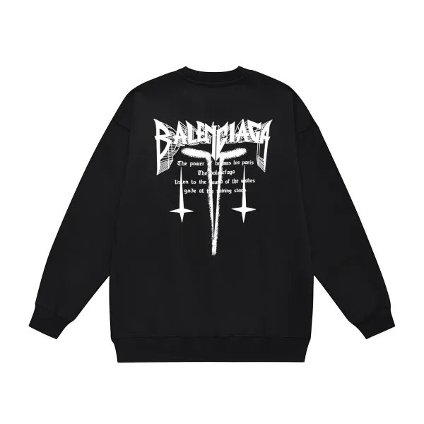 【BALENCIAGA 公式旗艦店】バレンシアガ 丸首の衛衣 スウェット ご好評に付き再入荷！