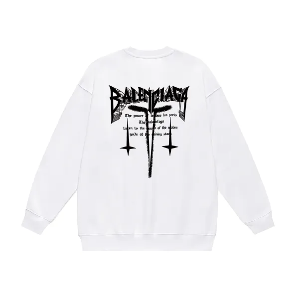 【BALENCIAGA 公式旗艦店】バレンシアガ 丸首の衛衣 スウェット ご好評に付き再入荷！