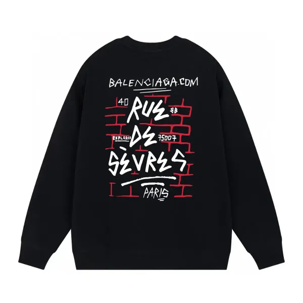 【BALENCIAGA 公式旗艦店】バレンシアガ 丸首の衛衣 スウェット ご好評に付き再入荷！