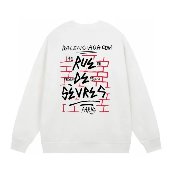 【BALENCIAGA 公式旗艦店】バレンシアガ 丸首の衛衣 スウェット ご好評に付き再入荷！
