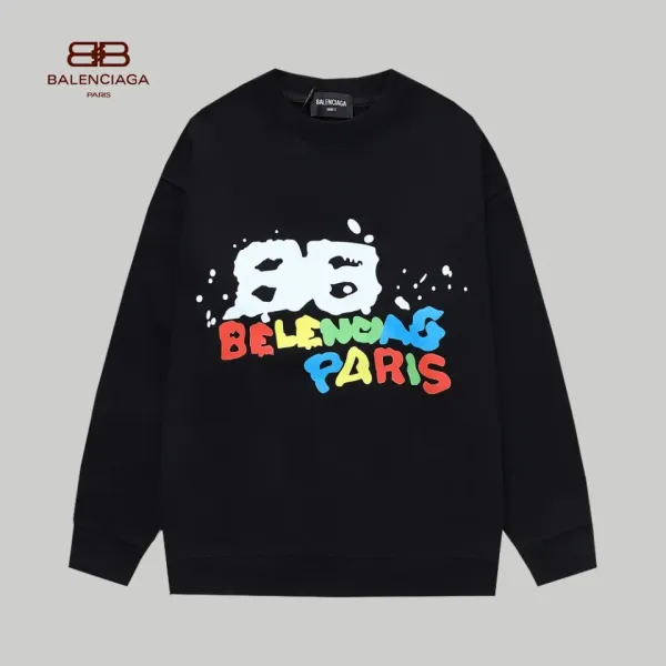 【BALENCIAGA 公式旗艦店】バレンシアガ  丸首の衛衣   スウェットご好評に付き再入荷！