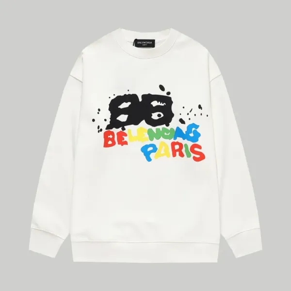 【BALENCIAGA 公式旗艦店】バレンシアガ  丸首の衛衣   スウェットご好評に付き再入荷！