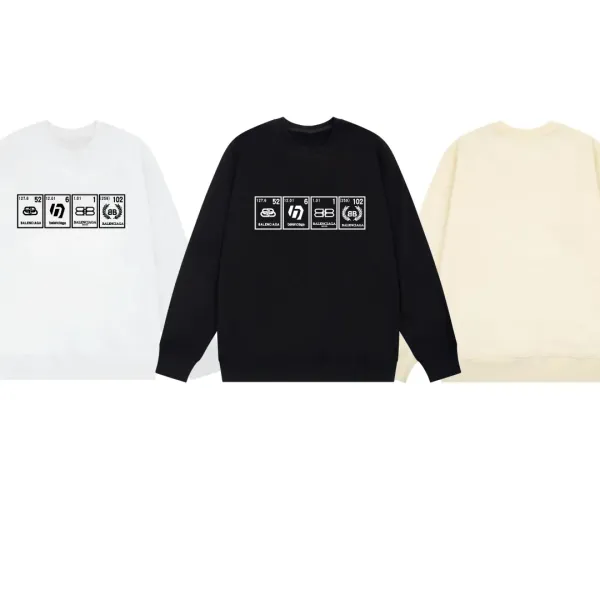 【BALENCIAGA 公式旗艦店】バレンシアガ 丸首の衛衣 スウェット ご好評に付き再入荷！