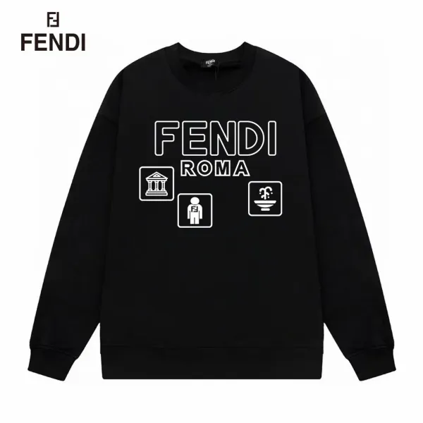 【FENDI 公式旗艦店】フェンディ  丸首の衛衣 スウェットご好評に付き再入荷！250110