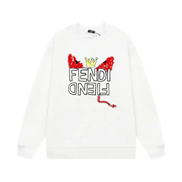 【FENDI 公式旗艦店】フェンディ  丸首の衛衣 スウェットご好評に付き再入荷！250110