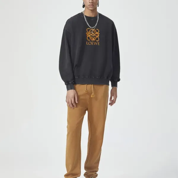 【LOEWE 公式旗艦店】ロエベ 丸首の衛衣 スウェット ご好評に付き再入荷！241115