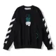 【OFF-WHITE  公式旗艦店】オフホワイト 丸首の衛衣  スウェットご好評に付き再入荷！ 241127