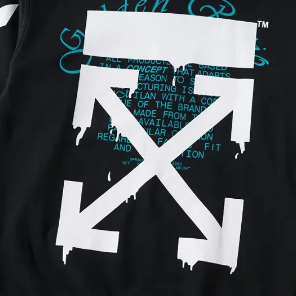 【OFF-WHITE  公式旗艦店】オフホワイト 丸首の衛衣  スウェットご好評に付き再入荷！ 241127