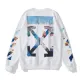 【OFF-WHITE  公式旗艦店】オフホワイト 丸首の衛衣  スウェットご好評に付き再入荷！ 241127