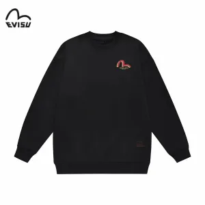【EVISU 公式旗艦店】エヴィス 丸首の衛衣 スウェット ご好評に付き再入荷 240816