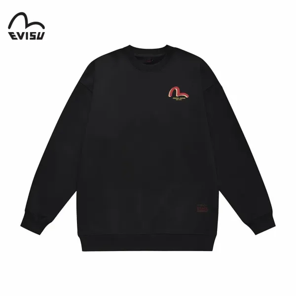 【EVISU 公式旗艦店】エヴィス 丸首の衛衣 スウェット ご好評に付き再入荷 240816
