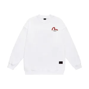 【EVISU 公式旗艦店】エヴィス 丸首の衛衣 スウェット ご好評に付き再入荷 240816