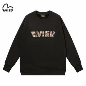 【EVISU 公式旗艦店】エヴィス 丸首の衛衣 スウェット ご好評に付き再入荷 240816