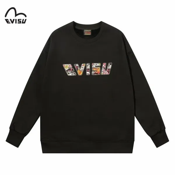 【EVISU 公式旗艦店】エヴィス 丸首の衛衣 スウェット ご好評に付き再入荷 240816