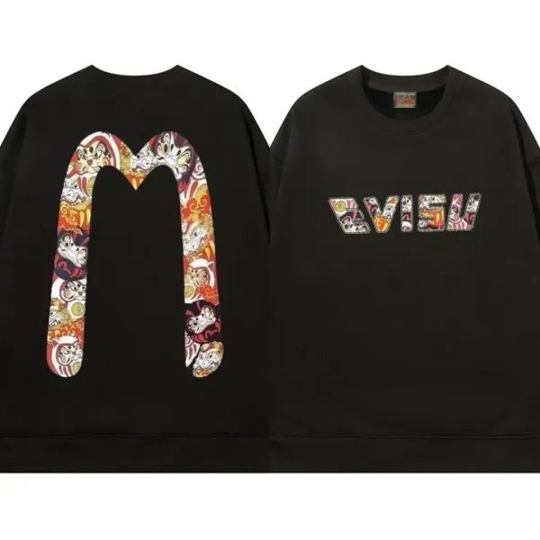 【EVISU 公式旗艦店】エヴィス 丸首の衛衣 スウェット ご好評に付き再入荷 240816