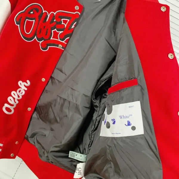【OFF-WHITE  公式旗艦店】オフホワイト  野球着  ジャケット着ご好評に付き再入荷！241216