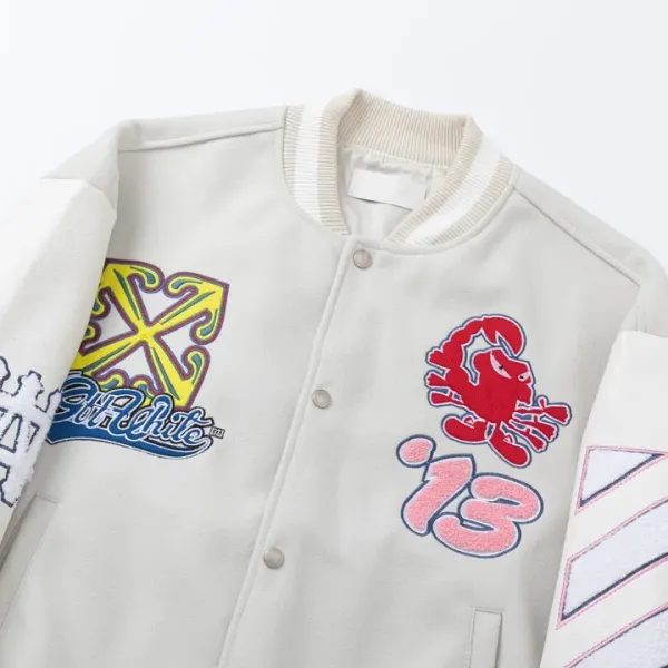 【OFF-WHITE  公式旗艦店】オフホワイト  野球着  ジャケット着ご好評に付き再入荷！241216