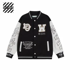 【OFF-WHITE  公式旗艦店】オフホワイト  野球着  ジャケット着ご好評に付き再入荷！241023